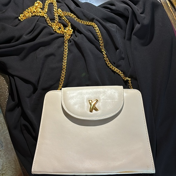 Paloma Picasso, small cream, leather shoulder bag - Picture 2 of 13